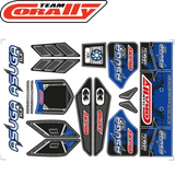 Team Corally COR00180-858-B Blue Body Decal Sheet Pre-Cut Asuga XLR Buggy Wrap