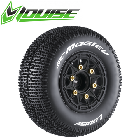 Louise SC-Maglev 1/10 Short Course Tires Soft 12 14 & 17mm Removable Hex