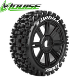 Lousie B-Uphill 1/8 Off-Road Buggy Tires 17mm Black Spoke Rim Soft (2) RC Car