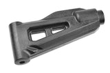 Team Corally COR00180-936 Upper Front Suspension Arm HDA-3 made of durable black plastic designed for radio control parts in rc cars.
