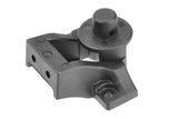 Team Corally C-00180-739 Steering Deck Holder w/ Body Post made of durable black plastic for radio control parts in rc cars assembly.