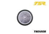Team Saxo TS01208 1/10 Pre-Mounted Touring Car Rubber Slick Tires (4)