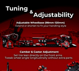 G-Force TT24 1/24 Full CNC Aluminum Drift RWD Chassis Kit