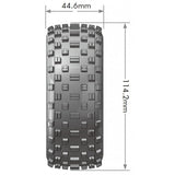 Lousie B-Rock 1/8 Off-Road Buggy Tires 17mm Black Spoke Rim Soft (2) RC Car