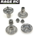 Rage RC RGRC2463 Mini Trek Diff Case Housing, Drive Gears & Motor Pinion Parts