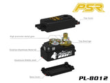 PowerStar PL-8012 DC Motor HV Low Profile Digital Servo Metal