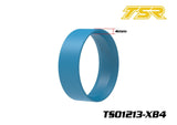 Team Saxo 1/10 Touring Car Tire Insert (4) in blue, designed for precise fit and optimal performance in radio control parts and rc cars.