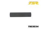 Team Saxo TS03034 Balancing Weight 44g GK-200 + Pro, a solid rectangular black balancing weight designed for radio control car parts and RTR RC cars.