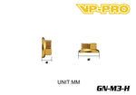 VP-PRO GN-M3-H Gold M3 Flange Serrated Locknuts (20)