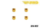 VP-PRO GN-M3 Gold M3 Locknuts (20)