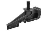 Team Corally C-00180-905 Body Post / Shock Tower made of durable black plastic for radio control parts, designed to support rc car suspension and body mounting.
