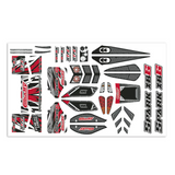 Team Corally C-00180-1169-R Red Body Decal Sheet Pre-Cut Spark XB6