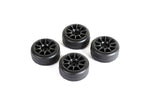 Louise LNBA329 Drift Tires + Wheels 10 Spoke +1mm Black LMX