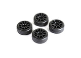 Louise LNBA329 Drift Tires + Wheels 10 Spoke +1mm Black LMX