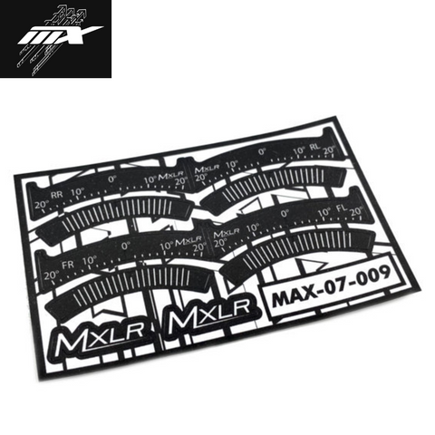 MXLR MAX-07-009 Caster Correction Decals for YEAH Racing