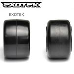 Exotek F1 Rear Rubber Tires 28X Red Super Soft w/Inserts