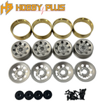 Hobby Plus HBP240292 1.2 Steelie Bead Lock Wheel Silver Set