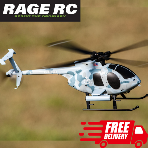 Rage RC Hero-Copter Helicopter 4-Blade RTF Military Navy w Stability