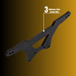 Bermco RC Parts 3mm Rear Carbon Shock Tower Team Associated RC10