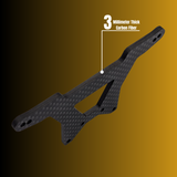 Bermco RC Parts 3mm Rear Carbon Shock Tower Team Associated RC10