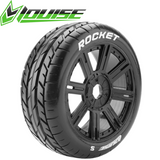 Lousie B-Rocket 1/8 Off-Road Buggy Tires 17mm Black Spoke Rim Soft (2) RC Car