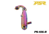 POWERSTAR PS-106-R 1/8 Buggy Exhaust Pipe (EFRA 2203) Rainbow finish designed for radio control parts and rc car performance upgrades.
