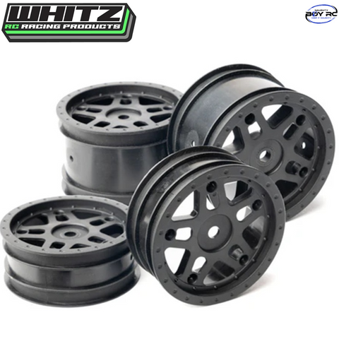 Whitz WRP-WL-SET 1/10 Whiplash Front & Rear 2.2" 12mm Wheels Set
