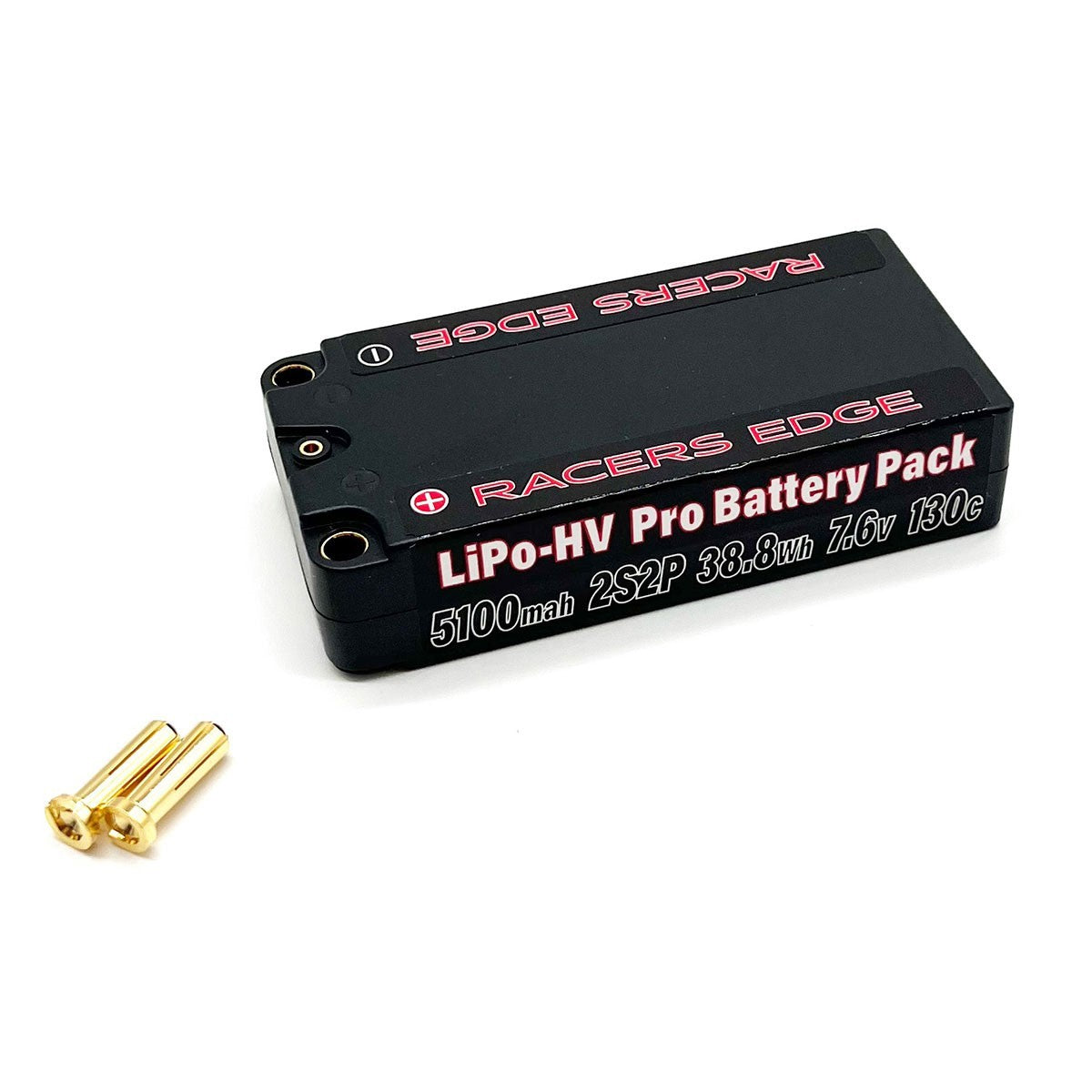 Racers Edge 5100mAh 2S 7.6V 130C Shorty Hard Case Lipo 5mm – Naughty Boy RC