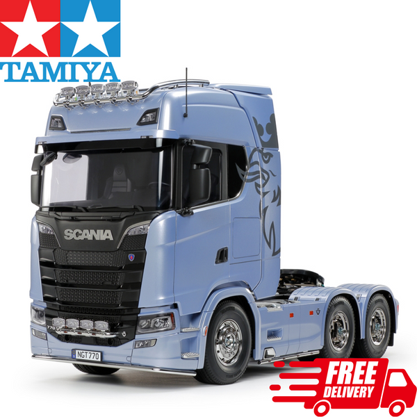 Tamiya 1/14 RC Scania 770 S 6x4 Tractor Truck Kit Semi Trailer