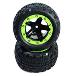 BlackZon BZN540094 MT Wheels & Tires Green Slyder