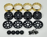 Hobby Plus HBP240298 1.2 Steelie Bead Lock Wheel Black