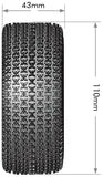 Louise SC-Maglev 1/10 Short Course Tires Soft 12 14 & 17mm Removable Hex