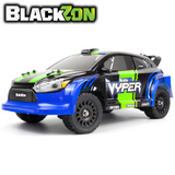 BlackZon Vyper RX RC Rally Car RTR 1/14 4WD Blue/Green