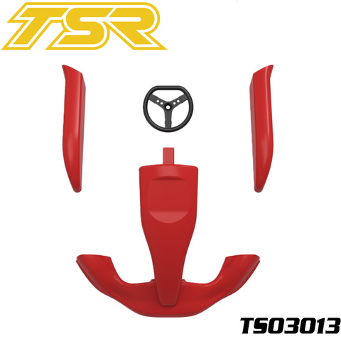Team Saxo TS03013-RD Plastic Body Set Red GK-200