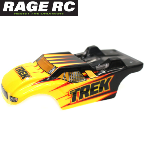 Rage RC RGRC2453Y Mini Trek Body Yellow