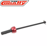 Team Corally C-00180-360 CVD Drive Shaft Short Front designed for RC cars with a durable metal construction for reliable performance in radio control parts.