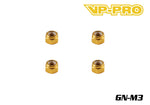 VP-PRO GN-M3 Gold M3 Locknuts (20)