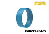 Blue foam tire insert designed for improved performance in radio control parts, labeled as Team Saxo 1/10 Touring Car Tire Insert (4), suitable for rc car parts upgrades.
