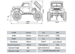 FMS FCX24 Power Wagon RTR RC Rock Crawler Yellow