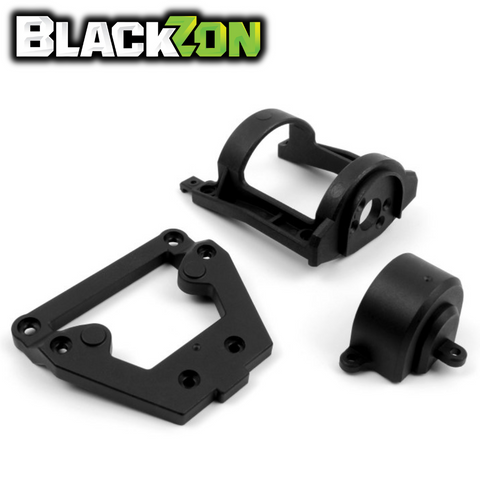 BlackZon BZN540130 Motor Mount/Front Steering Plate Set