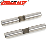 Team Corally C-00180-184 Steel Gear Differential Pin (2) for radio control parts, designed for durability and precision in rc car maintenance and upgrades.
