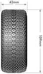 Louise SC-Turbo 1/10 Short Course Tires Soft 12 14 & 17mm Removable Hex
