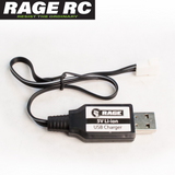 Rage RC RGRB1123 USB Li-Ion Battery Charger Black Marlin SuperCat MX