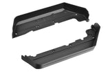 Team Corally C-00180-863 Left-Right Side Guards Asuga XLR, black durable plastic radio control parts designed for protecting the sides of rc cars.