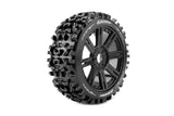 Lousie B-Pioneer 1/8 Off-Road Buggy Tires 17mm Black Spoke Rim Soft (2) RC Car