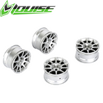 Louise LNBA268 10 Spoke Wheel +4mm Silver LMX