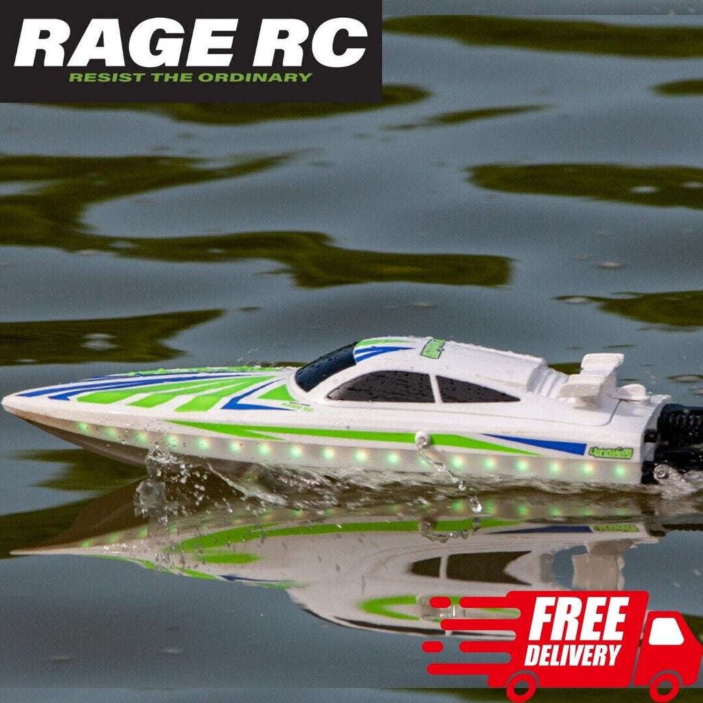 Rc Rage R150 Rage RC LightWave 400BL Brushless RTR Boat Pool Racer + LEDs – Naughty ...
