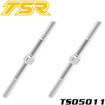 Team Saxo TS05011 Turnbuckles 43mm Black (2)