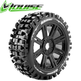 Lousie B-Ulldoze 1/8 Off-Road Buggy Tires 17mm Black Spoke Rim Soft (2) RC Car