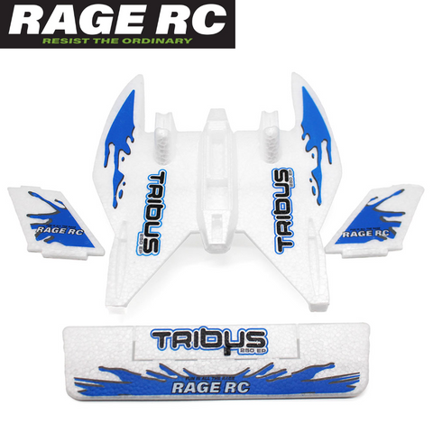 Rage RC RGR3105 Foam Parts Set w Blue Decals Tribus 250 EP